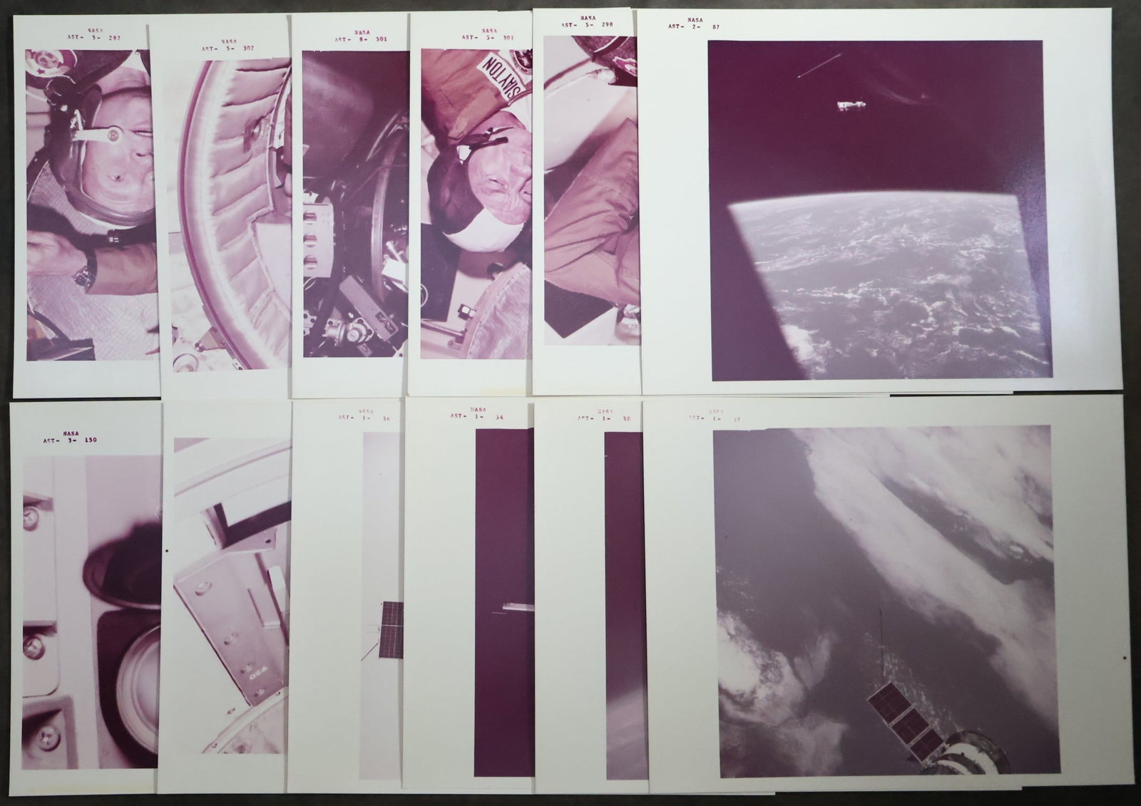 12 - ASTP NASA Red Numbered Photographs from Deke Slayton's Collection (1 of 5)