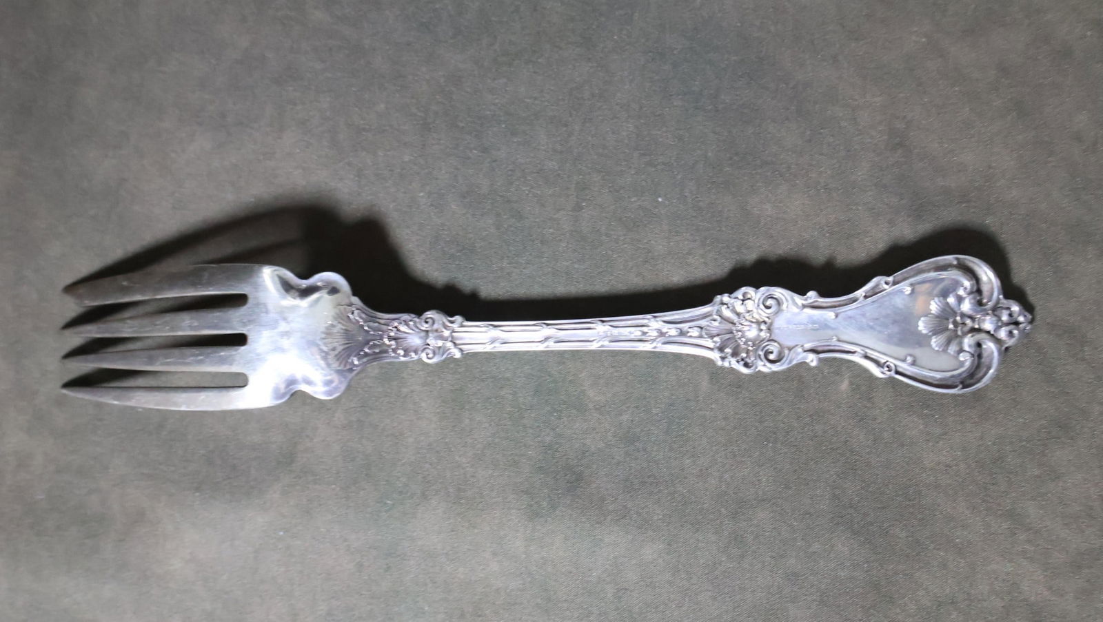 Heavy Sterling Silver Serving Fork - 2