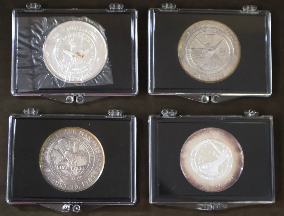 4 - Silver .999 Space Shuttle Mission Coins (1 of 3)