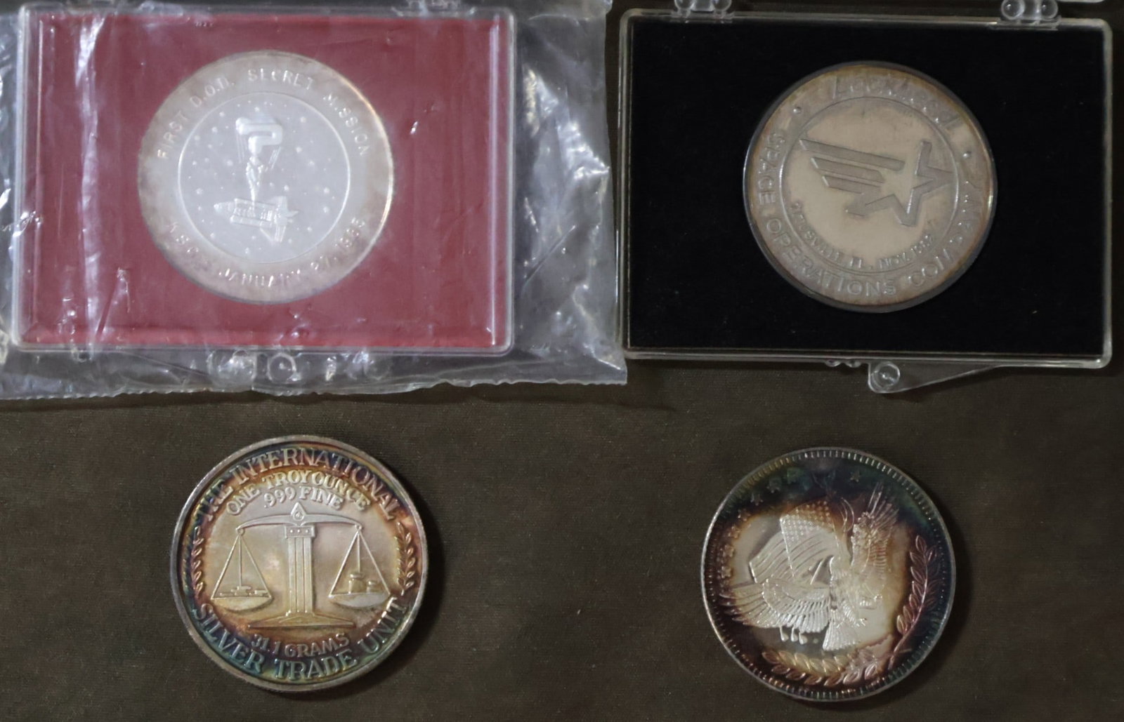 4 - Silver .999 Space Shuttle Mission Coins (1 of 3)