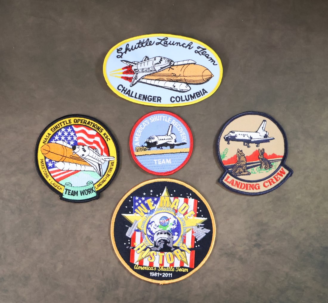 5 - Rare Space Shuttle Team Member Patches (1 of 2)
