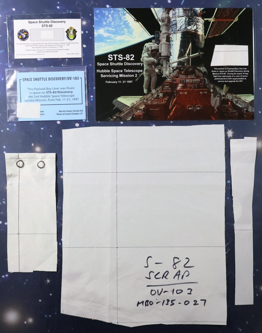 6 - STS-82 Discovery Flown Payload Bay Liner Sections (1 of 2)