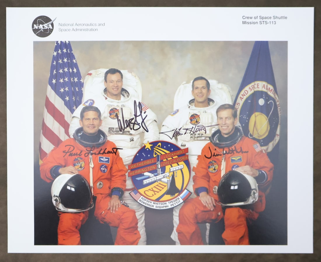 STS-113 Prime Crew Signed NASA Lithograph (1 of 2)