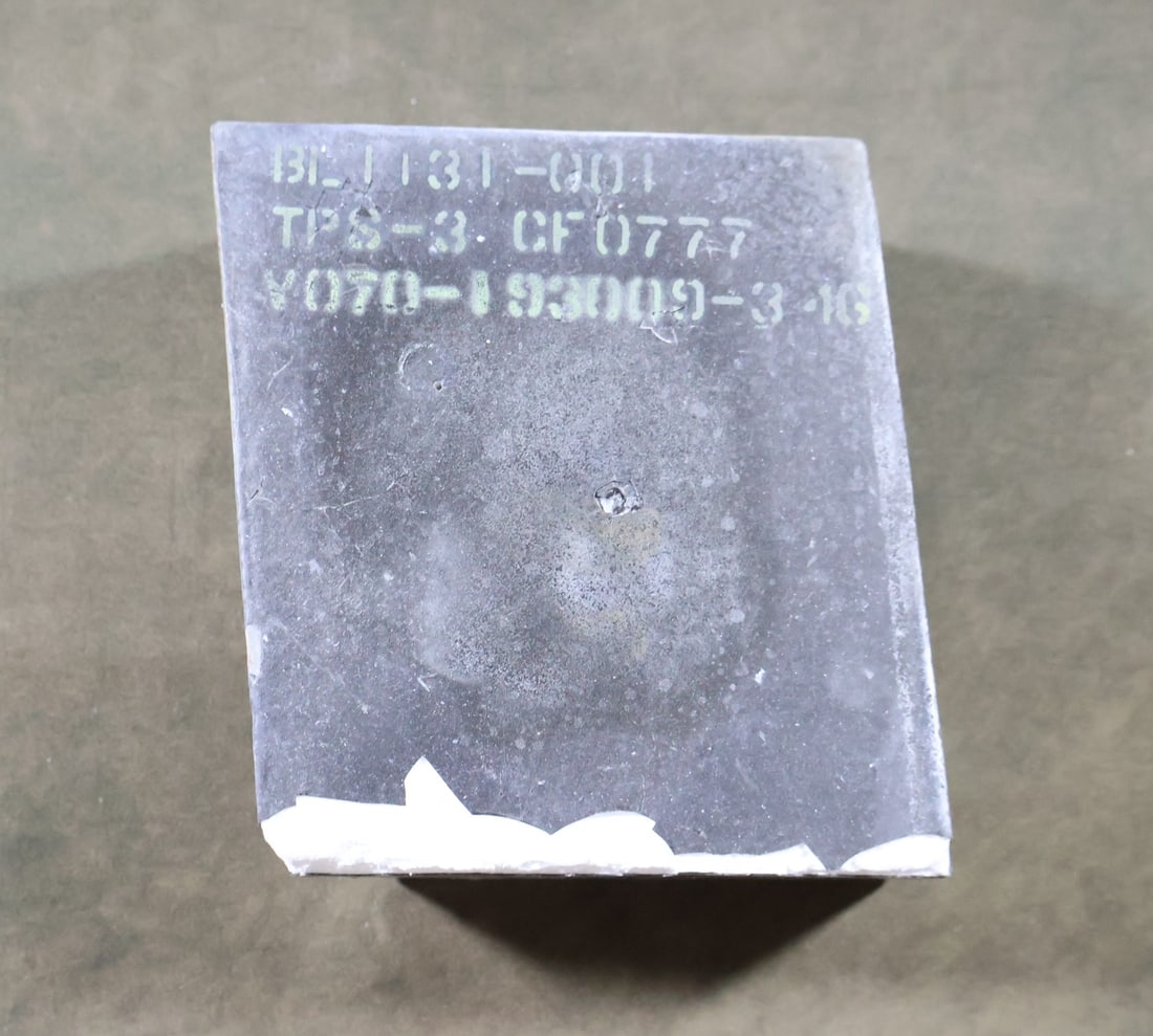 Flown Space Shuttle HSRI Thermal Protection Tile with Paperwork (1 of 5)