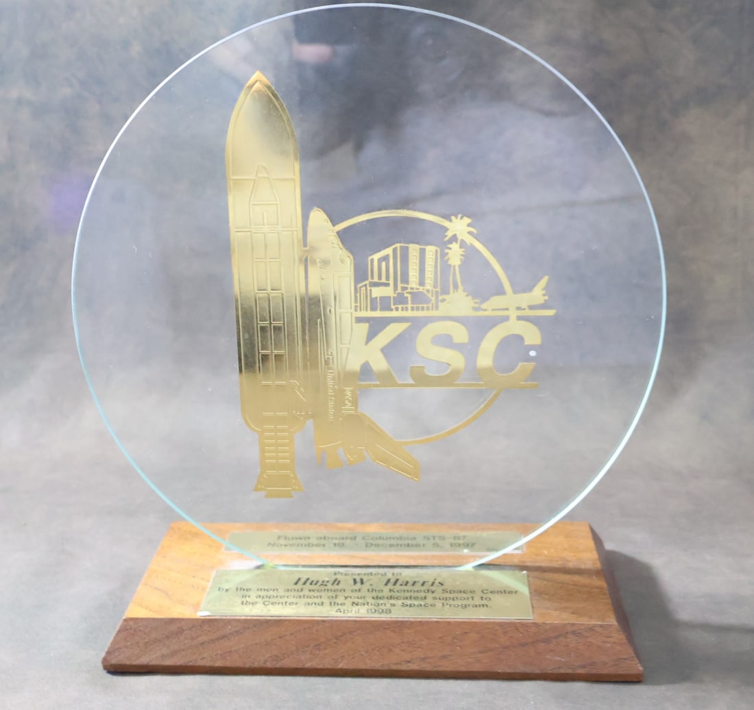 Hugh Harris "The Voice of NASA" KSC Award (1 of 4)