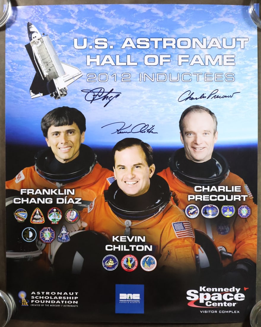 4 - Hall of Fame Astronaut Signed Posters (1 of 4)