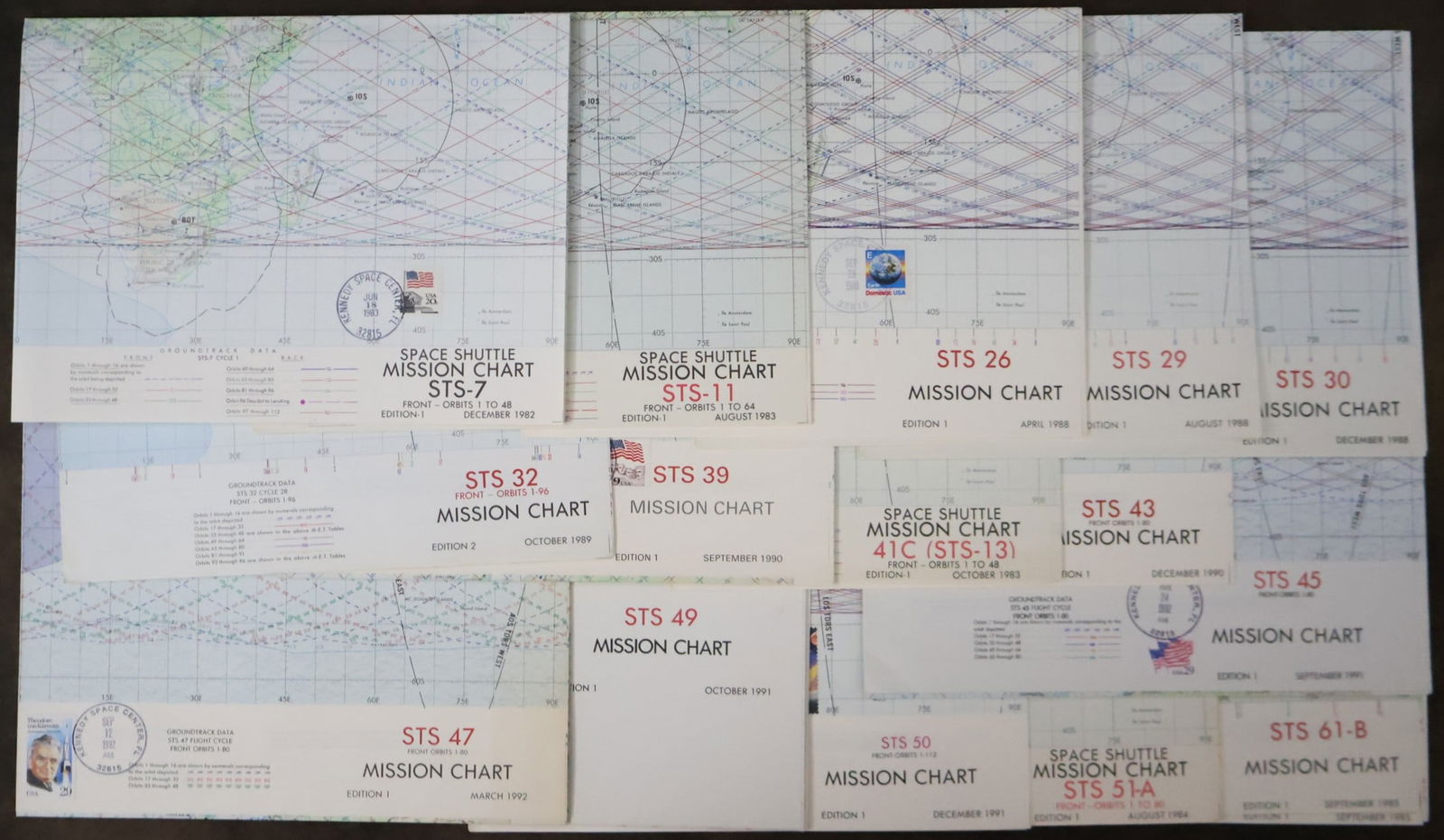 15 - Early Space Shuttle Mission Tracking Charts (1 of 4)