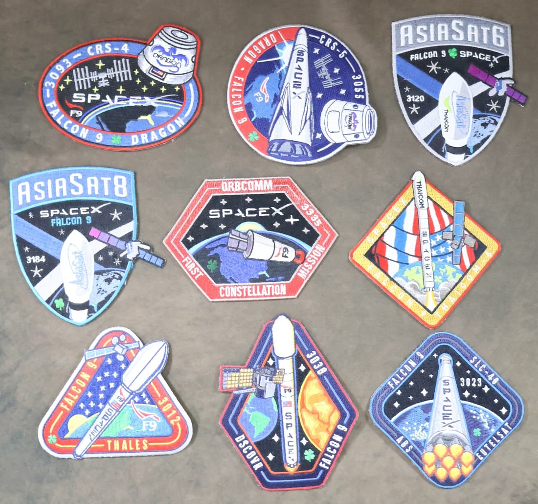 9 - SpaceX Employee Only Mission Patches (1 of 2)