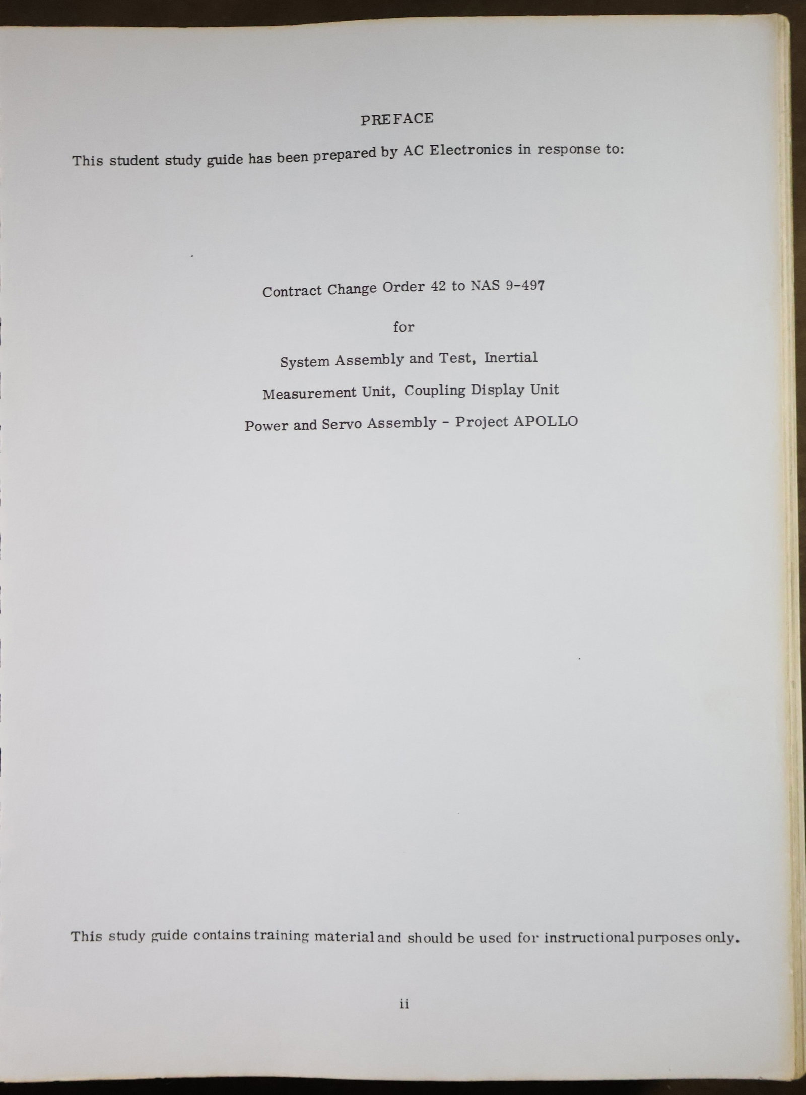 Apollo Lunar Module Guidance & Navigation Study Guide 1967 - 3