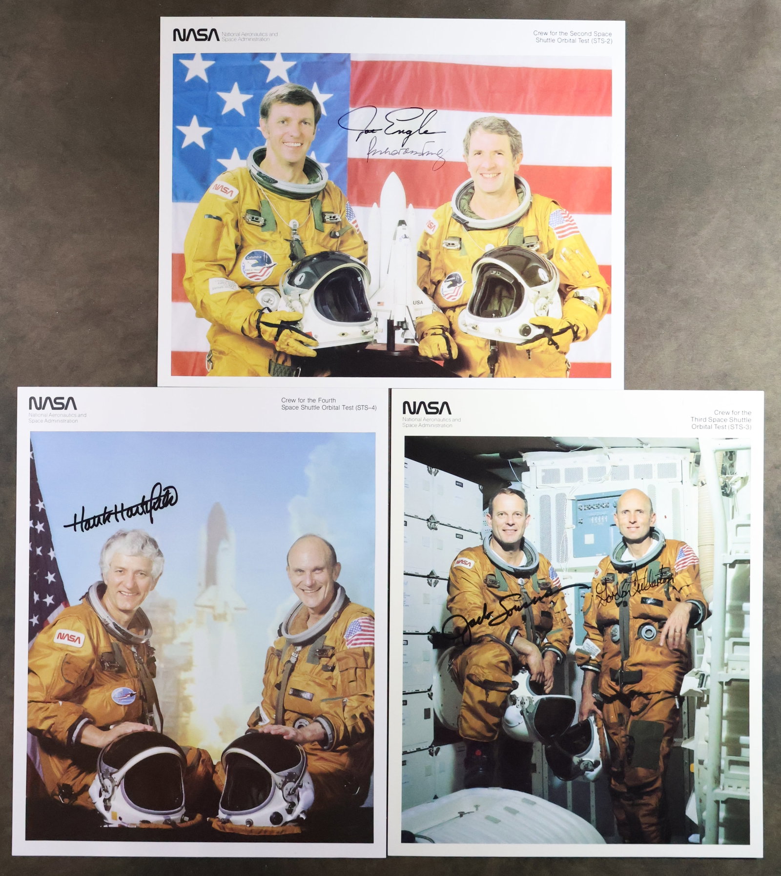 Vintage NASA STS-2/3/4 Crew Signed Lithographs (1 of 2)