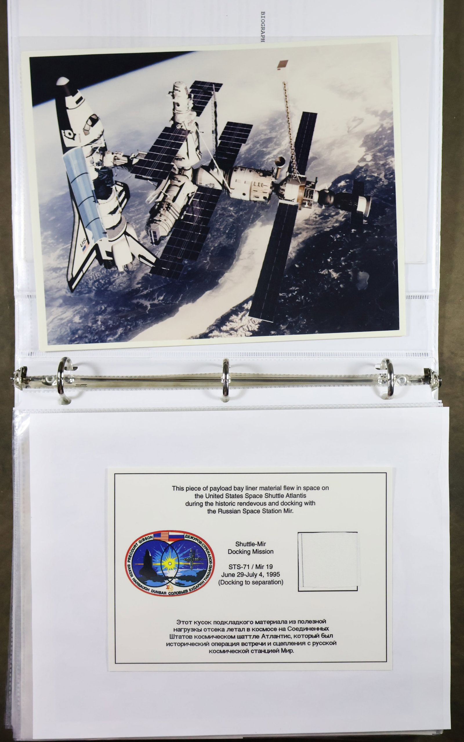 STS-71 Mission Multi Signed Collection - 3