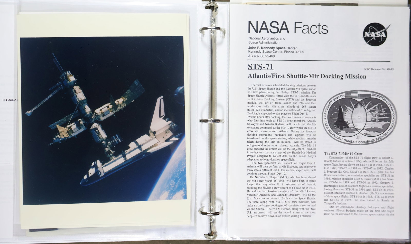 STS-71 Mission Multi Signed Collection - 5