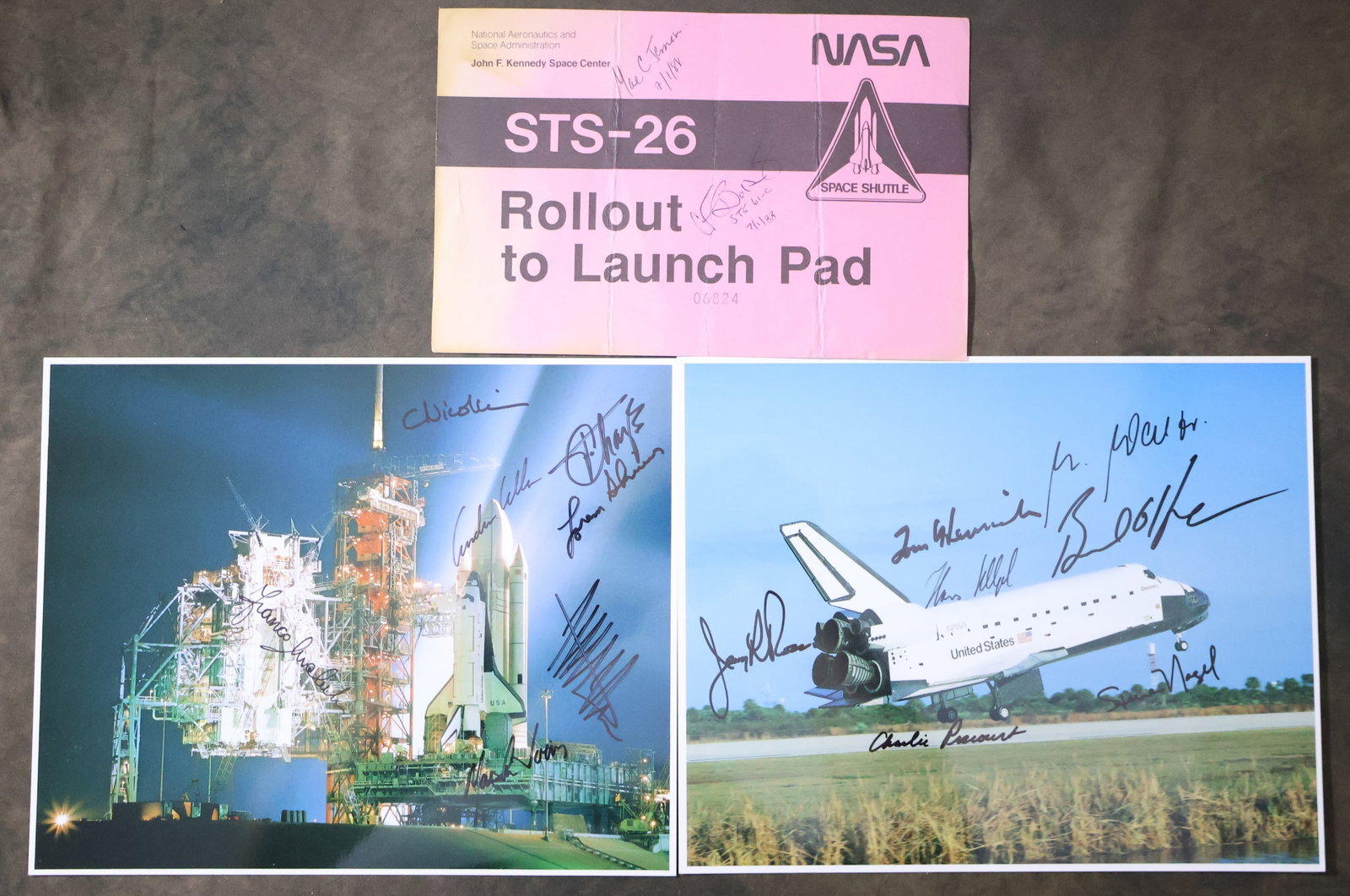 6 - Multi Shuttle Astronaut Signed Items - 2