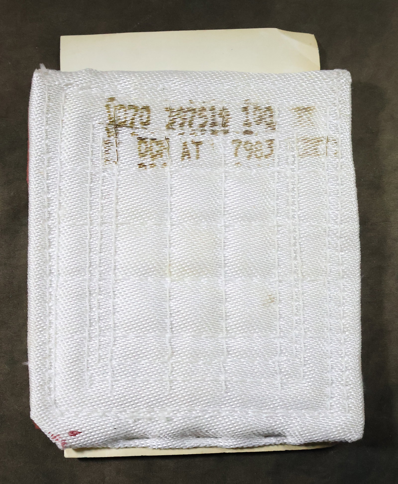 AFRSI Space Shuttle Blanket **ITAR RESTRICTED -- US Citizen Buyers Only**: This is a Advanced Flexable/Felt Reusable Surface Installation (AFRSI) blanket, with article record tag attached. NASA’s AFRSI (Advanced Flexible Reusable Surface Insulation) blankets were a cru