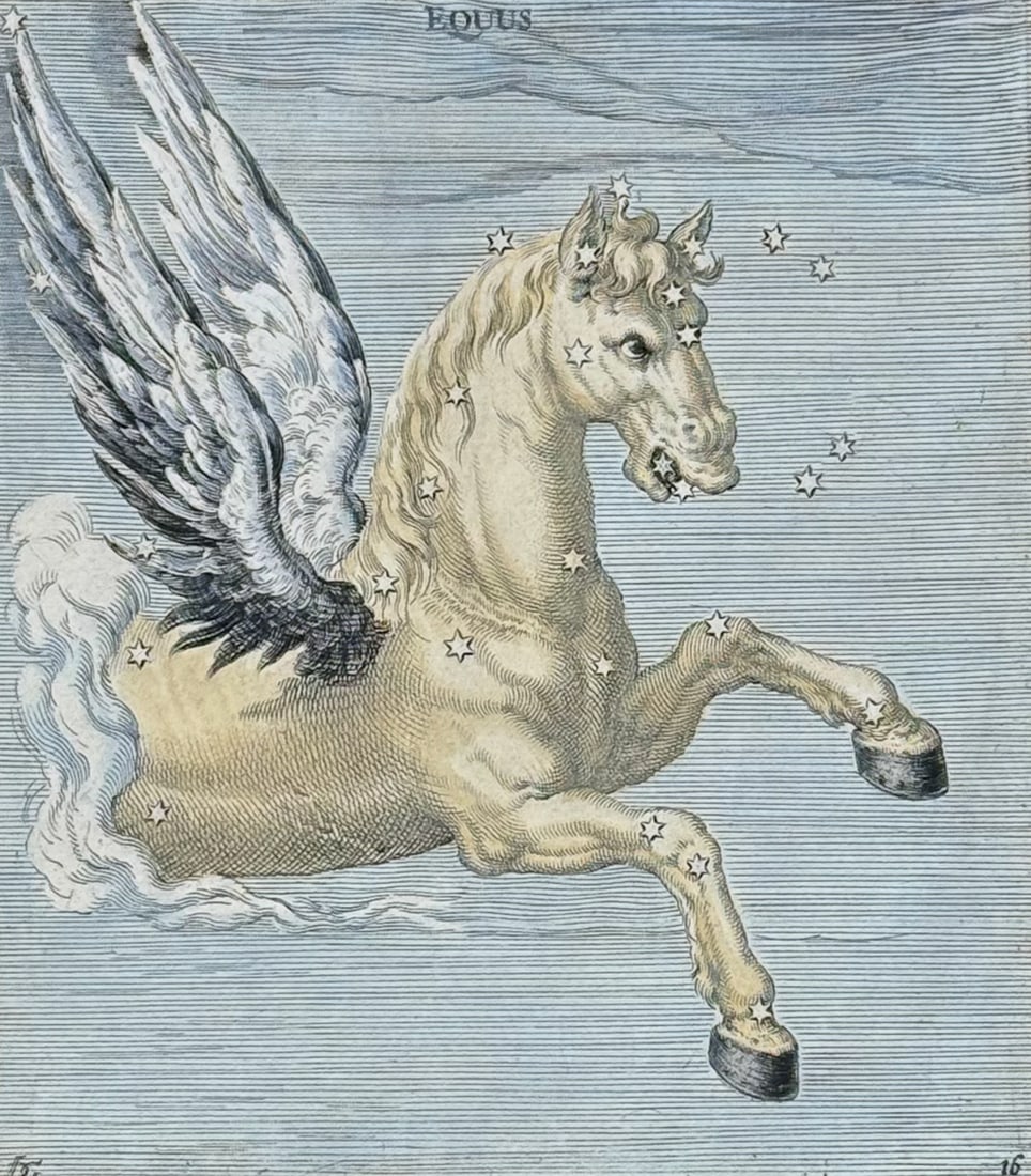 Gheyn - Equus or The Foal or Horse, Celestial Chart (1 of 2)