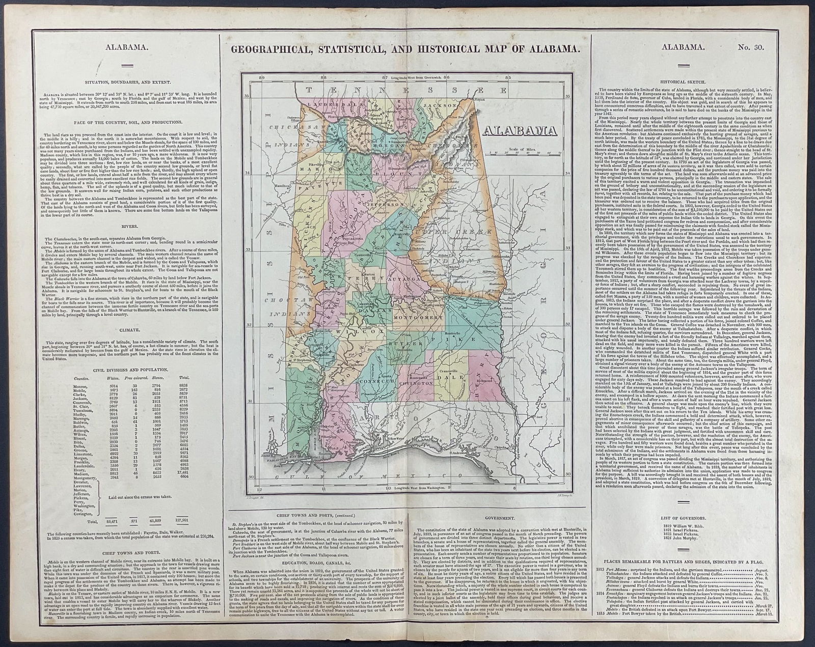 Carey & Lea - Map of Alabama (1 of 1)