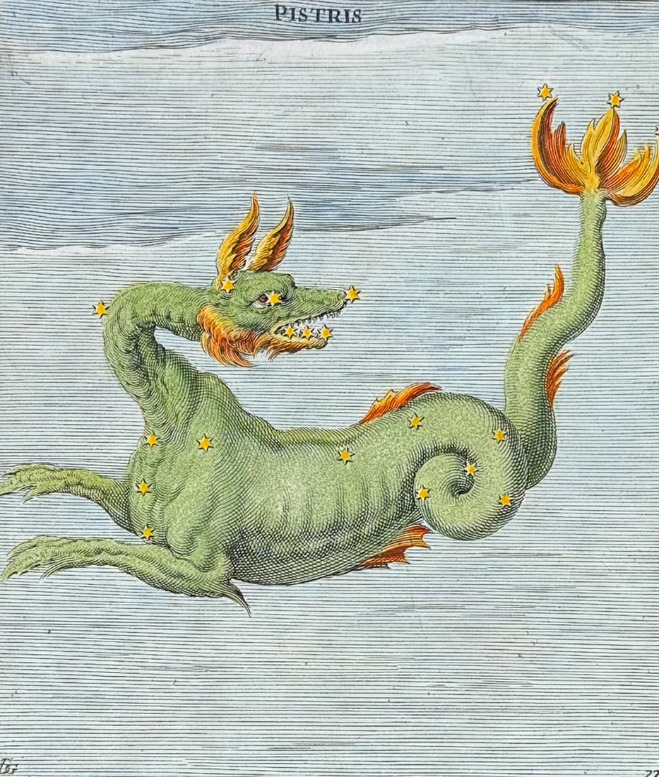 Gheyn - Pistris or Sea Monsters, Dragon, Celestial Chart (1 of 2)