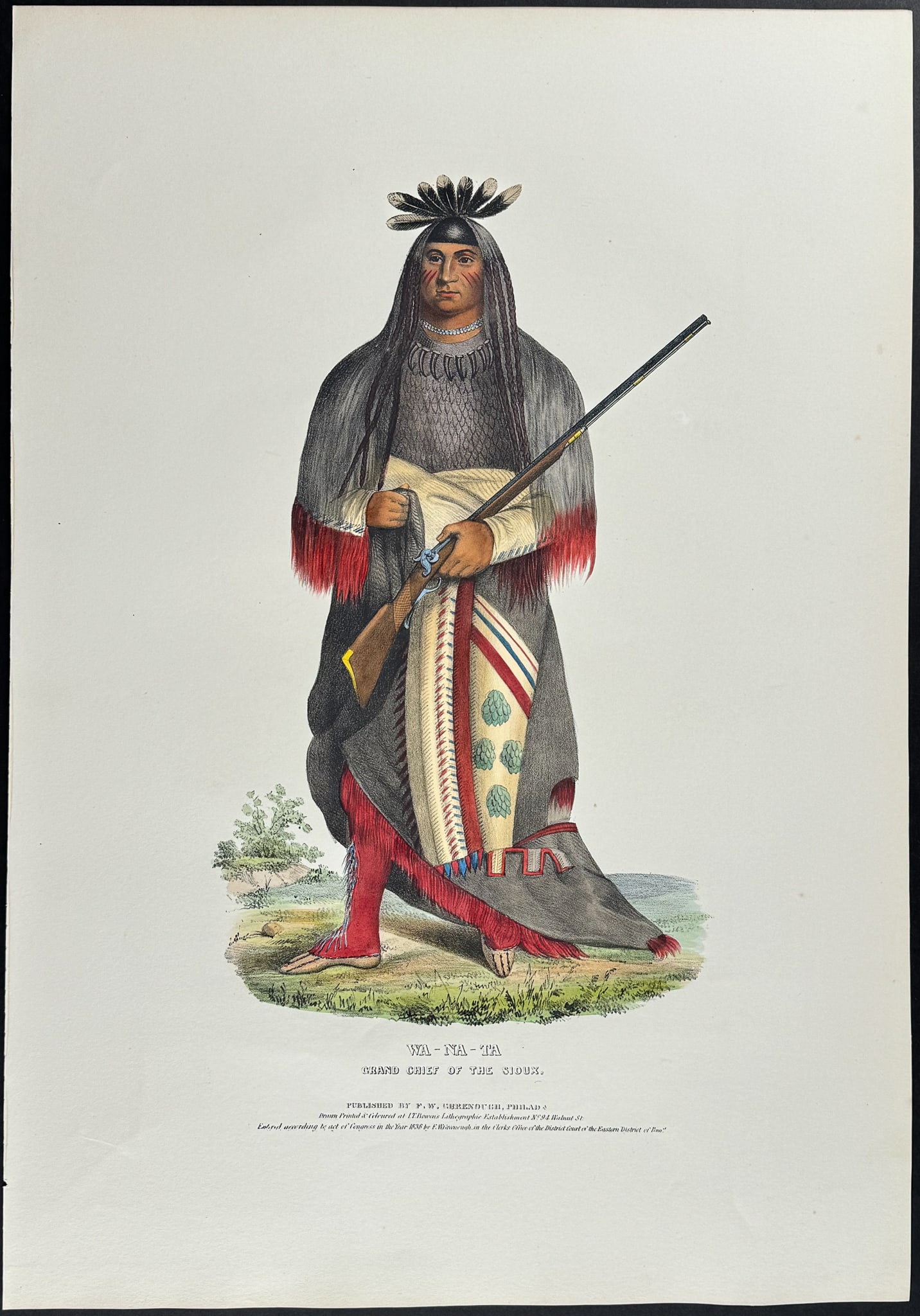 McKenney & Hall, Folio - Wa-Na-Ta, Grand Chief of the Sioux (1 of 1)