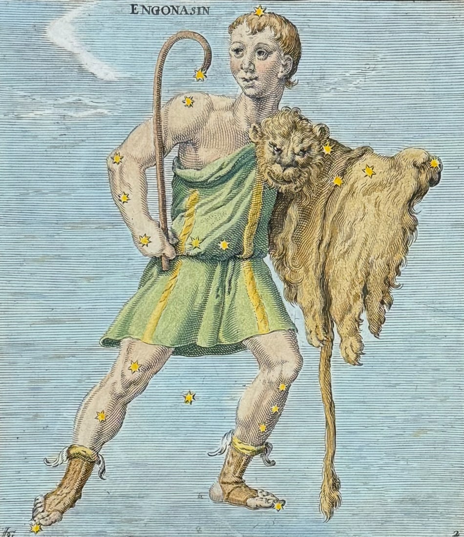 Gheyn - Engonasin or Herculus, Celestial Chart (1 of 2)