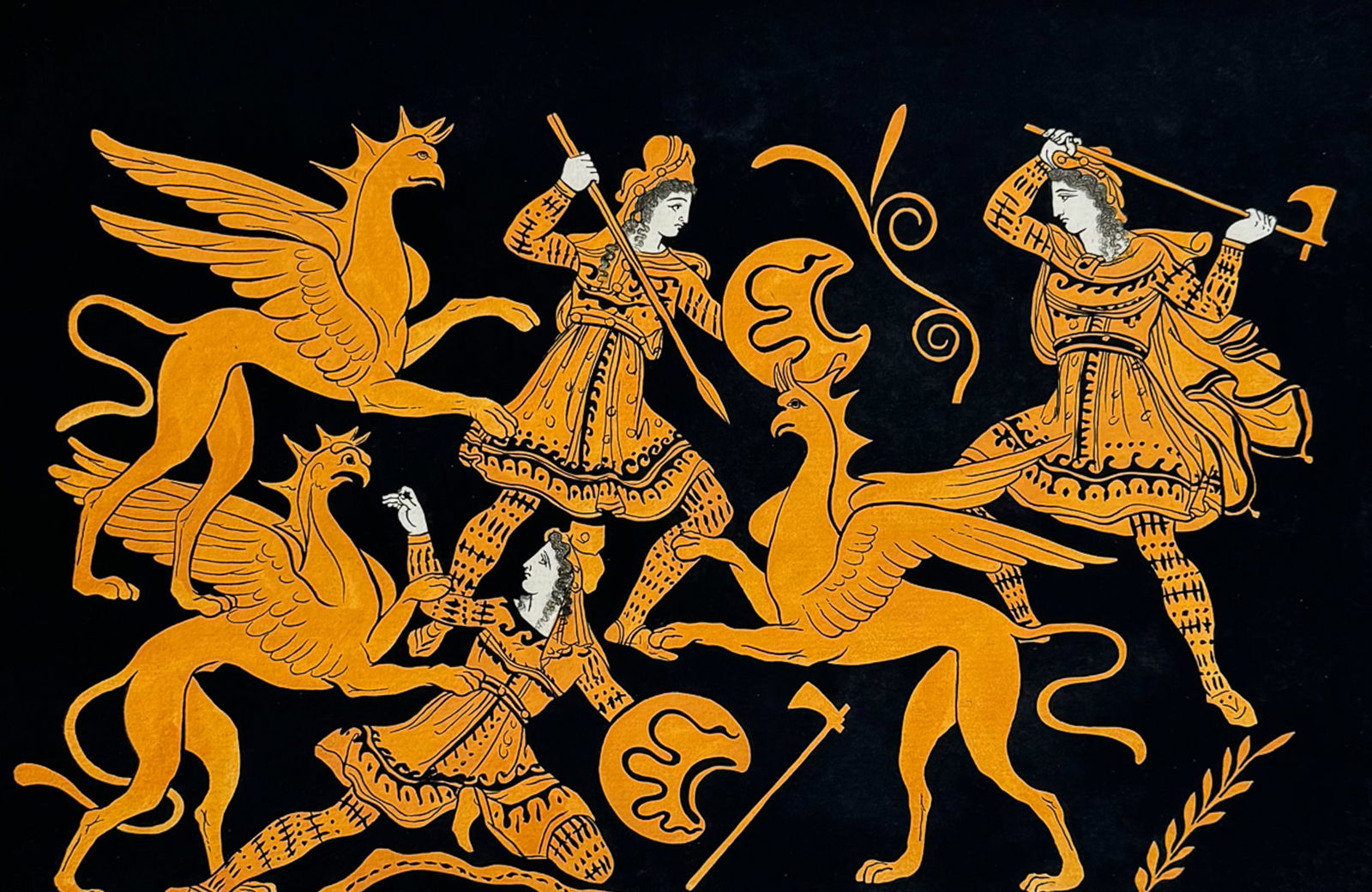 Hamilton - Engraving of a Painting from a Grecian Vase. 9 (1 of 2)