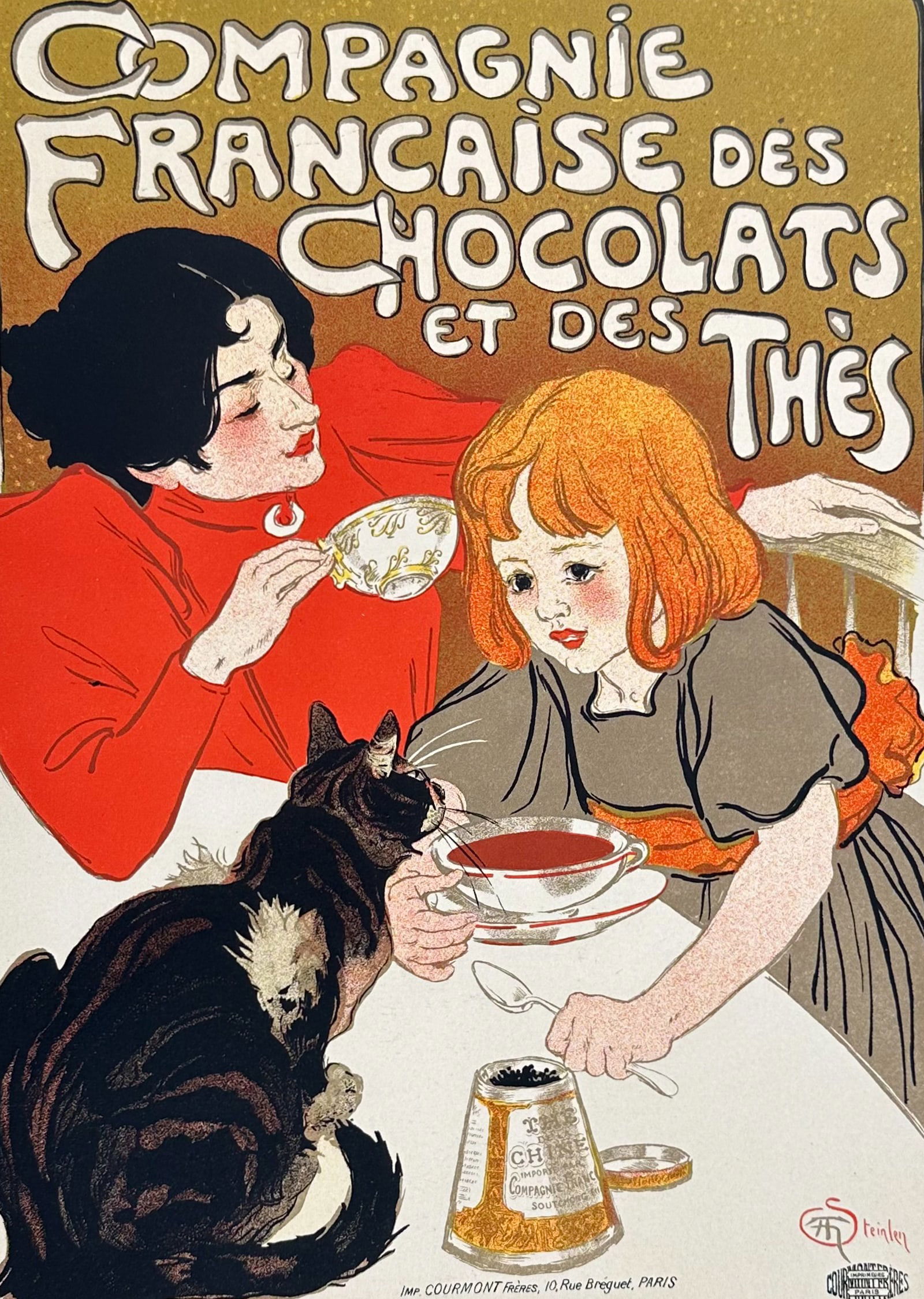 Maitres Affiches by Steinlen - Chocolat de la Compagnie Francaise. 170 (1 of 2)