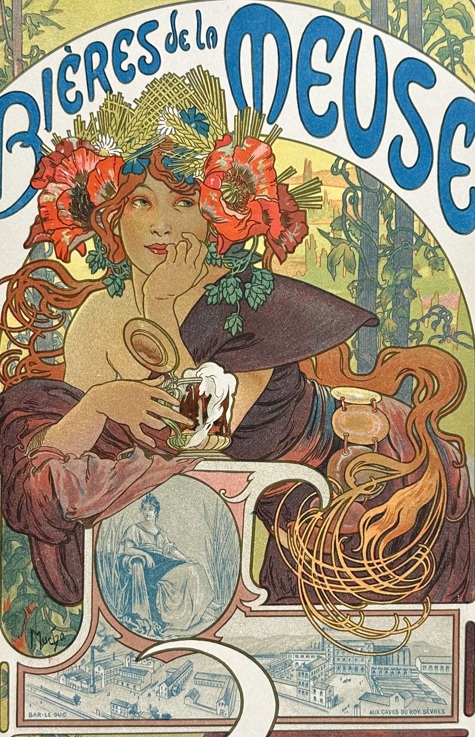 Maitres Affiches by Mucha - Bieres de la Meuse. 182 (1 of 2)