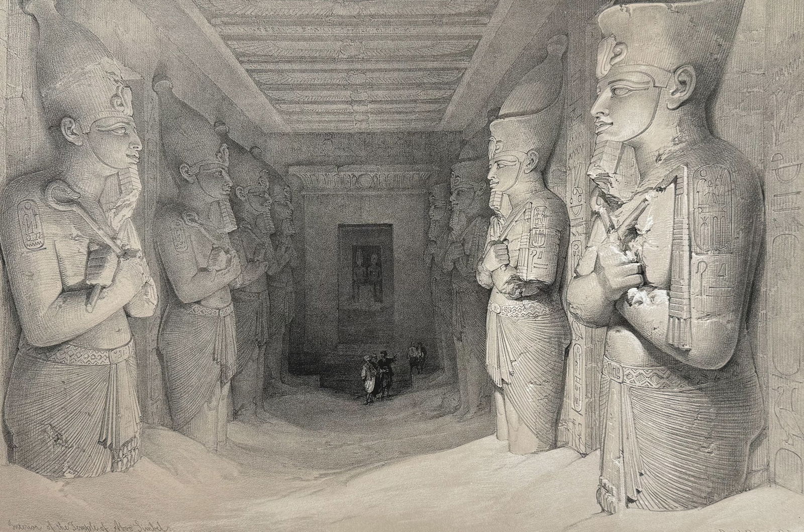 David Roberts - Interior of the Temple of Aboo Simbel (1 of 2)