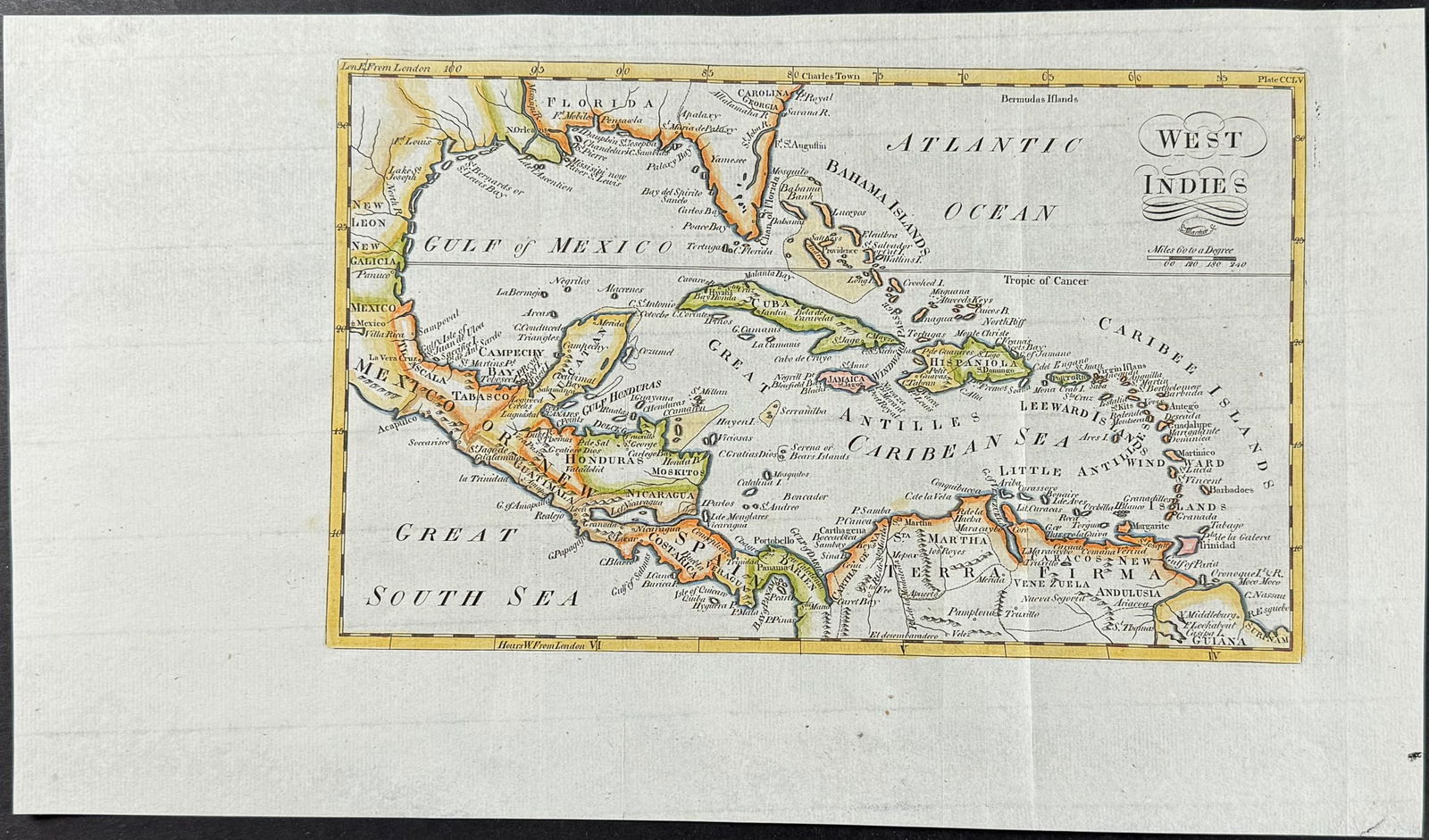 Dobson - Map of the West Indies with part of Florida (1 of 1)