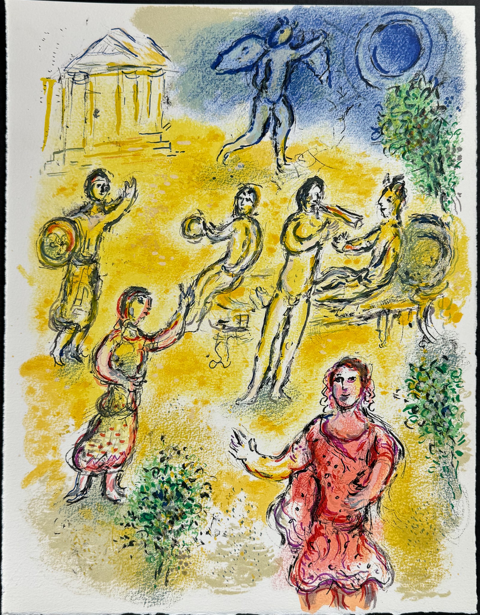 Marc Chagall, Homer's Odyssey - Feast at Menelas - Festin chez Menelas (1 of 1)