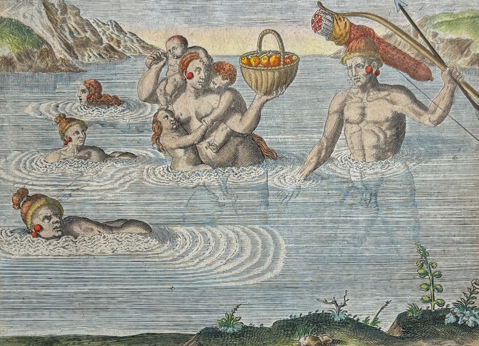 De Bry - Florida - Floridians crossing over to an island to take their pleasure (1 of 2)