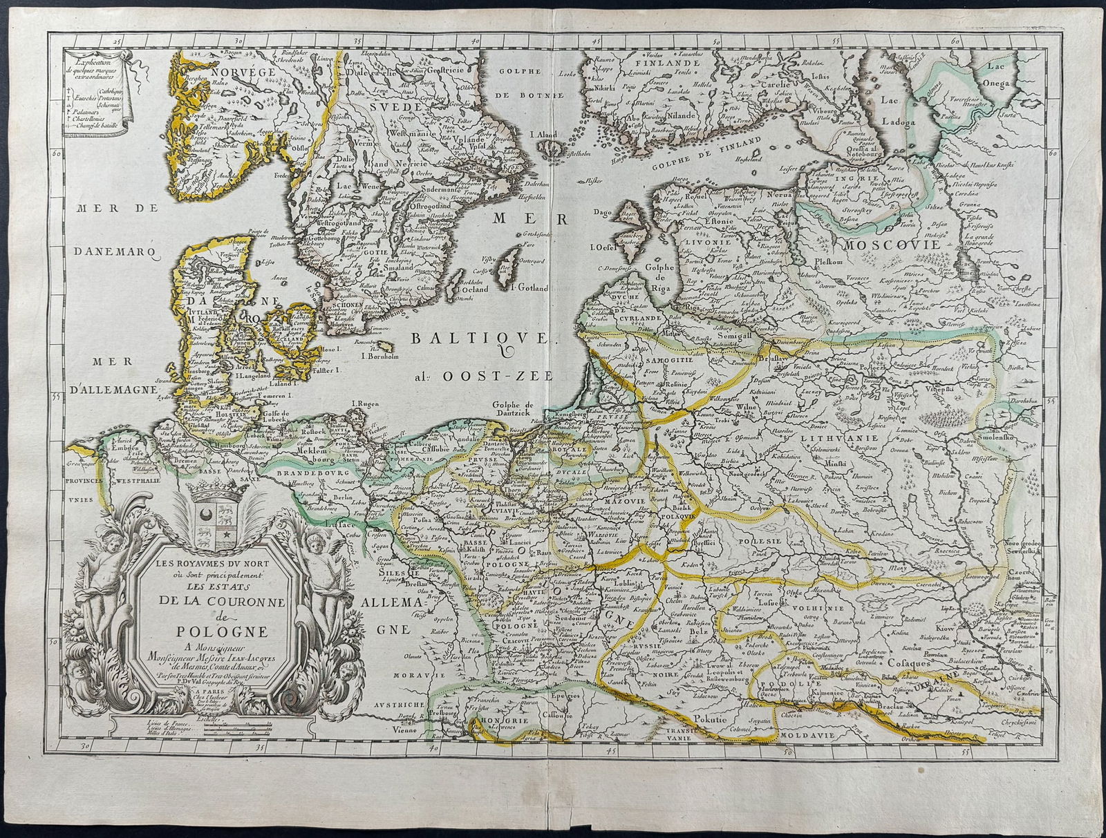 Du Val - Map of Poland, Lithuania, Ukraine, & part of Russia (1 of 1)