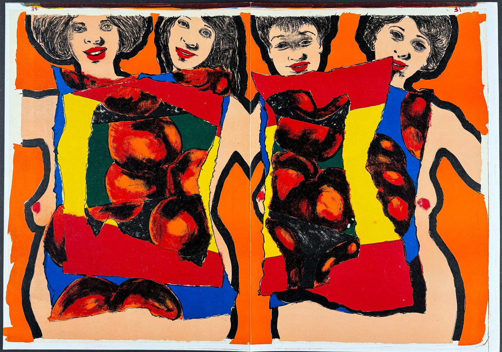 Ting, 1 Cent Life - Art from Aflred Leslie & Antonio Saura: This iconic art and poetry is from the publication 1 Cent Life. The work was a limited edition run of 2100, this being number 646. It was published in 1964 by E. W. Kornfeld in Bern, Switzerland. It w