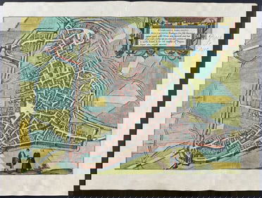 Braun & Hogenberg, pub. 1575 - View of Den Bosch, Netherlands