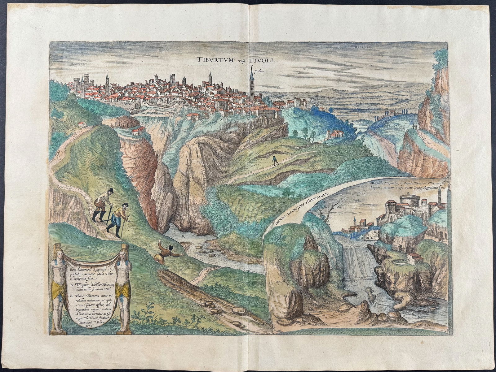 Braun & Hogenberg, pub. 1575 - View of Tivoli, Italy (1 of 1)