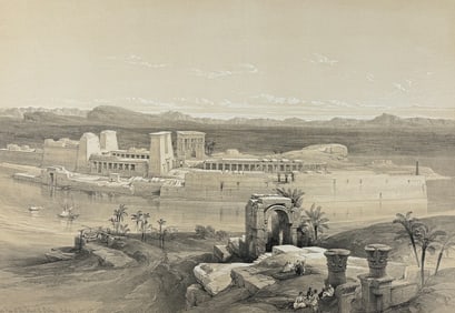 David Roberts - General View of the Island of Philae, Nubia