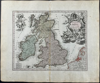 Kohler & Weigel - Map of the British Isles (England, Scotland, Ireland)