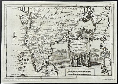 Van Der Aa - Map of India (Explorer: Nuno da Cunha)
