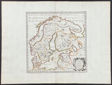 Sanson - Map of Scandinavia, the Baltic Region and contiguous parts of Finland and Russia