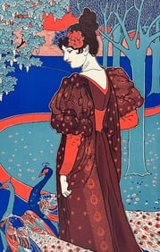 L'Estampe Moderne by Rhead - La Femme au Paon