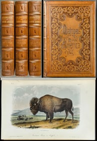 John James Audubon's Quadrupeds of North America - 3 Volume Set with 155 Lithographs