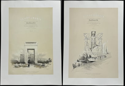 David Roberts - 3 Lithographs from Egypt & the Holy Land