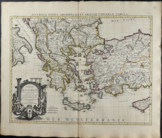 De L'Isle - Map of Greece