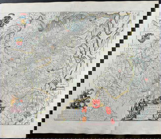 Blaeu - Map of Belgiuim: Antwerp