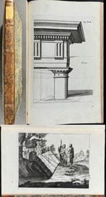 Heineken's Lucidum Prospectivae peculum - Volume with 86 Architectural Engravings