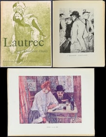 Toulouse-Lautrec & Duret's Lautrec - Volume with 2 Original Lithographs and 36 Additional