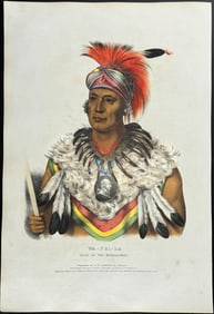 McKenney & Hall, Folio - Wa-Pel-La, Chief of the Musquakees