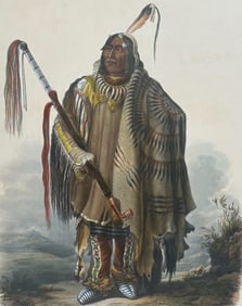 Karl Bodmer - Pehriska-Ruhpa, A Minatarre or big-bellied Indian. 17