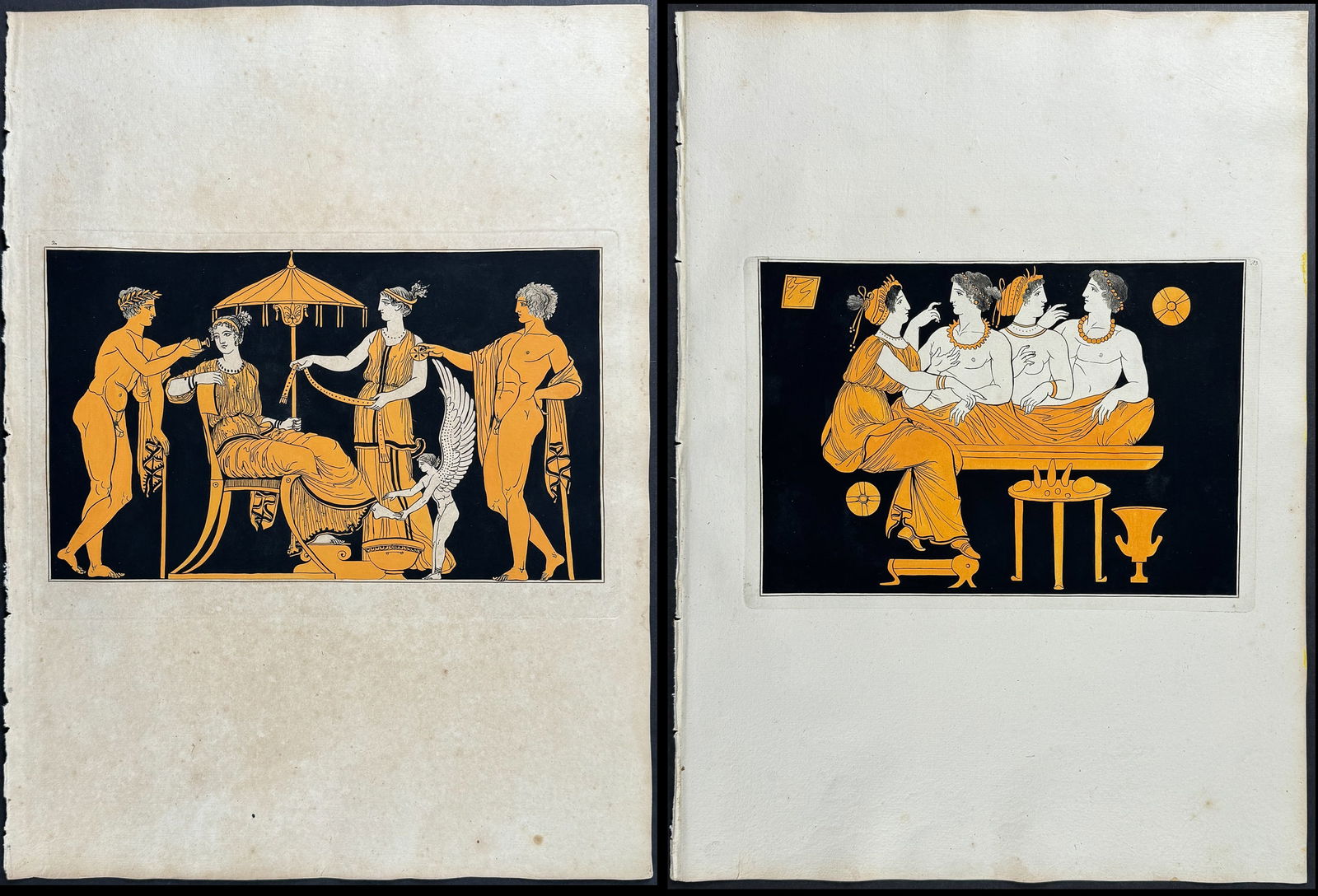 Hamilton - 4 Engravings of a Painting from a Grecian Vase (1 of 5)