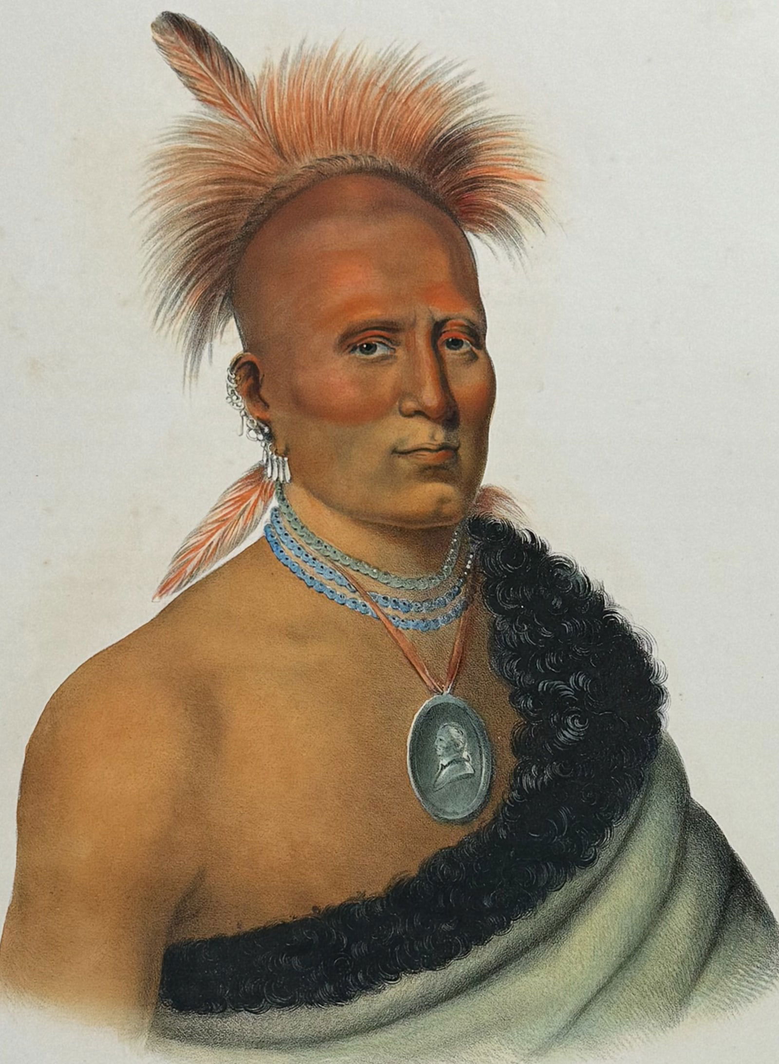 McKenney & Hall, Folio - Shar-I-Tar-Ish, A Pawnee Chief (1 of 2)