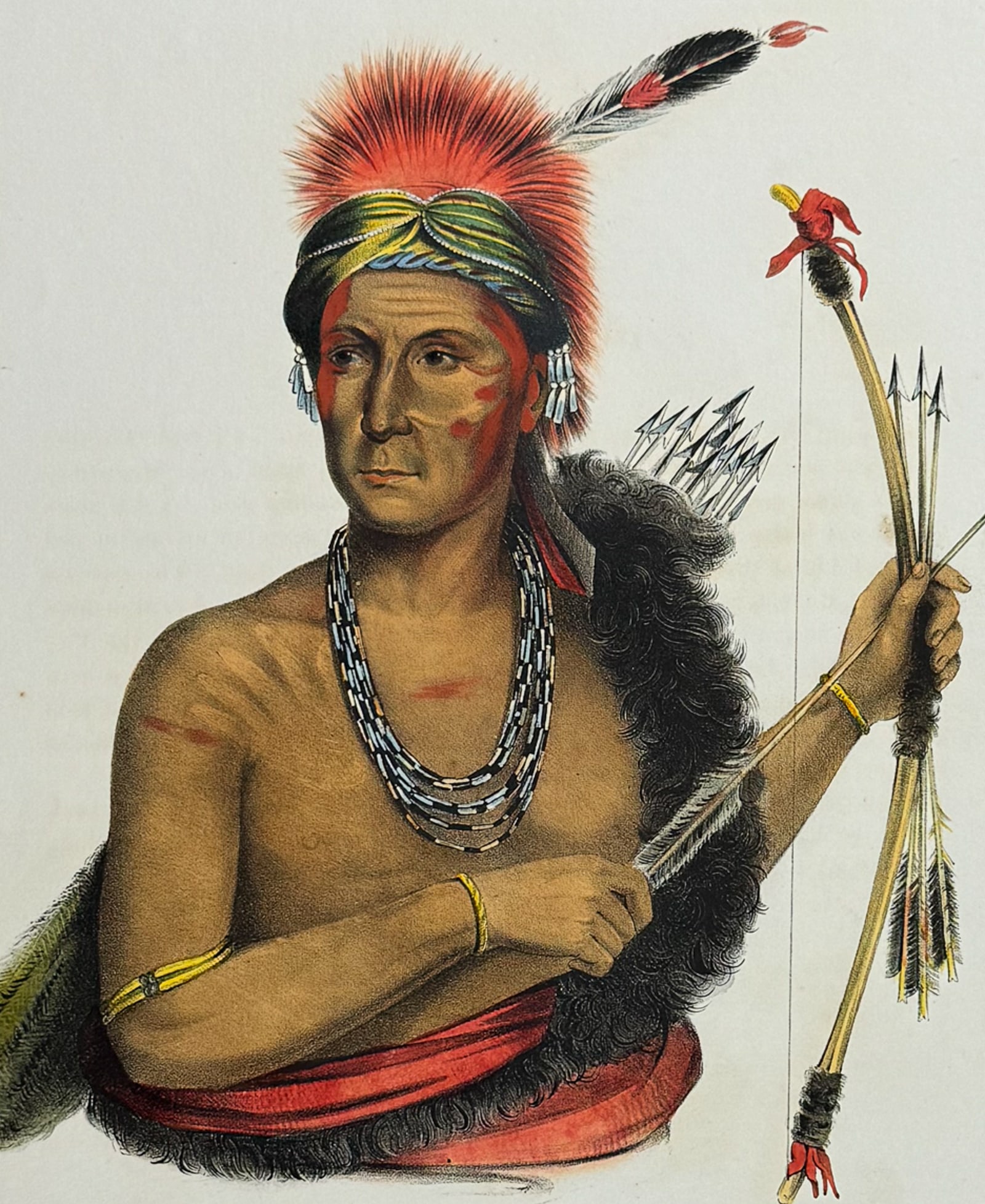 McKenney & Hall, Folio - Pow-A-Sheek, A Fox Chief (1 of 2)
